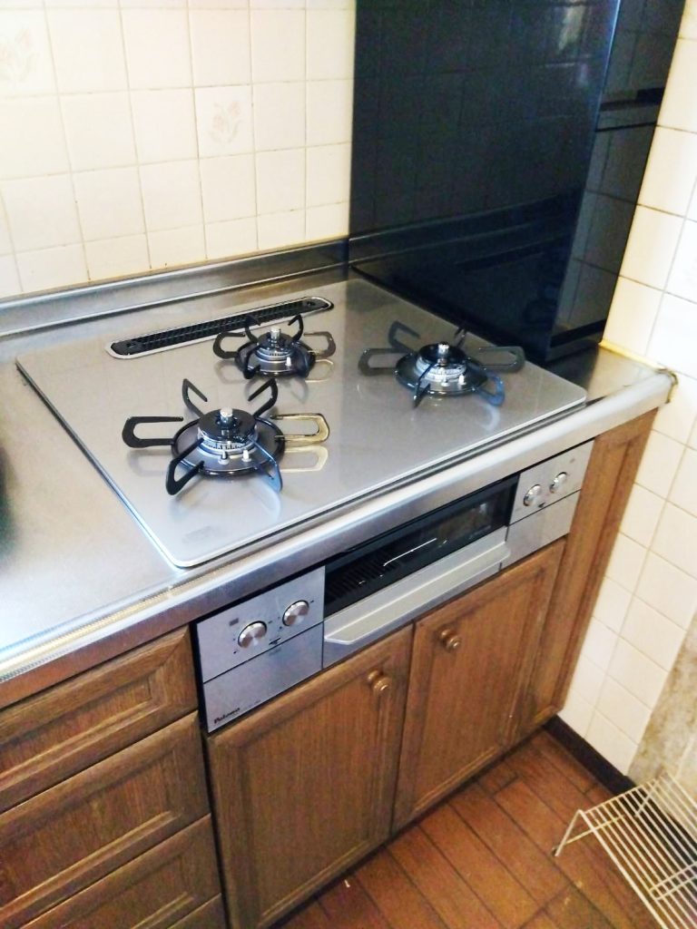 ガスコンロ取替工事