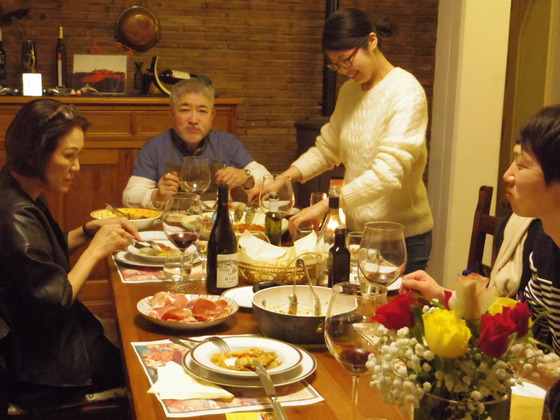 ご一行のおいでです。